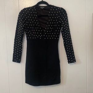 Bebe Pearl Beaded Dress